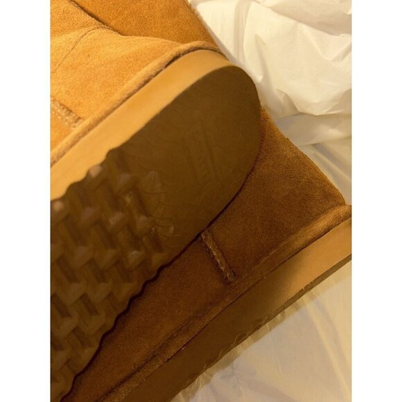 BearPaw Emma Short Suede Boots Hickory Size 11 - Picture 14 of 14